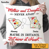 Personalized Daughter Long Distance Flower Pillow AG51 85O47 thumb 1