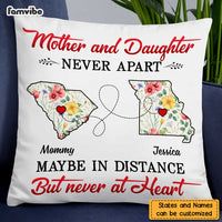 Personalized Daughter Long Distance Flower Pillow AG51 85O47 thumb 1
