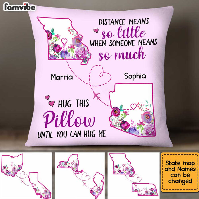 Personalized  Long Distance Pillow AG83 32O34 1