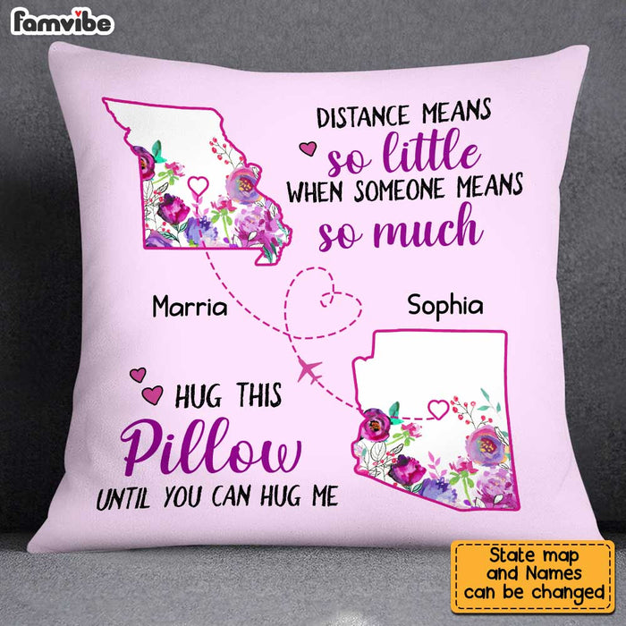 Personalized  Long Distance Pillow AG83 32O34 1