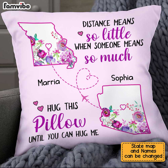 Personalized  Long Distance Pillow AG83 32O34 1