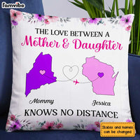 Personalized Long Distance Mother And Daughter Love Pillow AG53 30O31 thumb 1