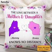 Personalized Long Distance Mother And Daughter Love Pillow AG53 30O31 thumb 1