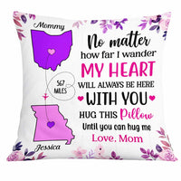 Personalized Long Distance But Close At Heart Pillow AG52 30O31 thumb 1