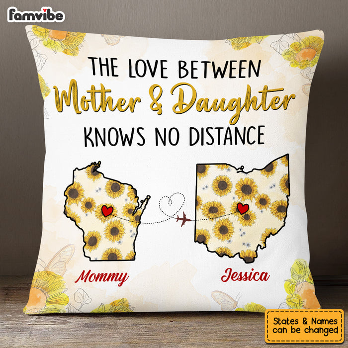 Personalized Sunflower Daughter Long Distance Pillow AG62 85O53 1