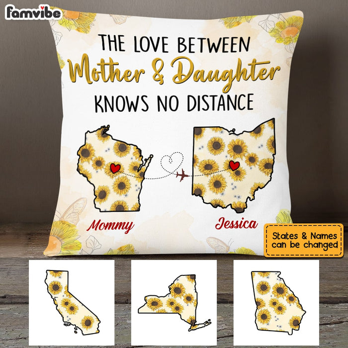 Personalized Sunflower Daughter Long Distance Pillow AG62 85O53 1