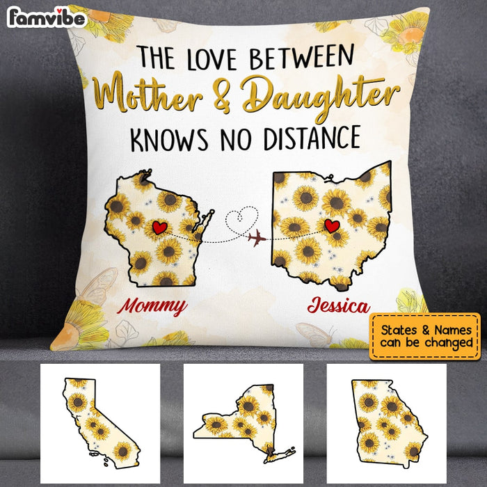 Personalized Sunflower Daughter Long Distance Pillow AG62 85O53 1