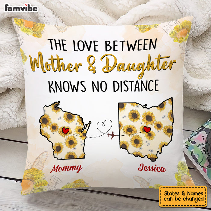 Personalized Sunflower Daughter Long Distance Pillow AG62 85O53 1