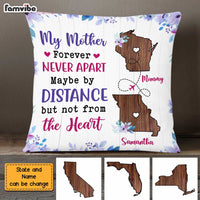 Personalized Mom Long Distance Pillow AG82 32O47 thumb 1