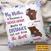 Personalized Mom Long Distance Pillow AG82 32O47 thumb 1