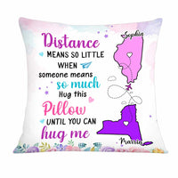 Personalized Long Distance Daughter Mom Pillow AG81 30O34 thumb 1
