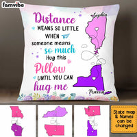 Personalized Long Distance Daughter Mom Pillow AG81 30O34 thumb 1