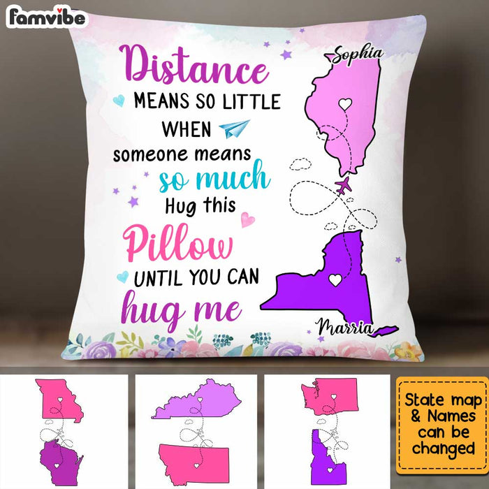 Personalized Long Distance Daughter Mom Pillow AG81 30O34 1
