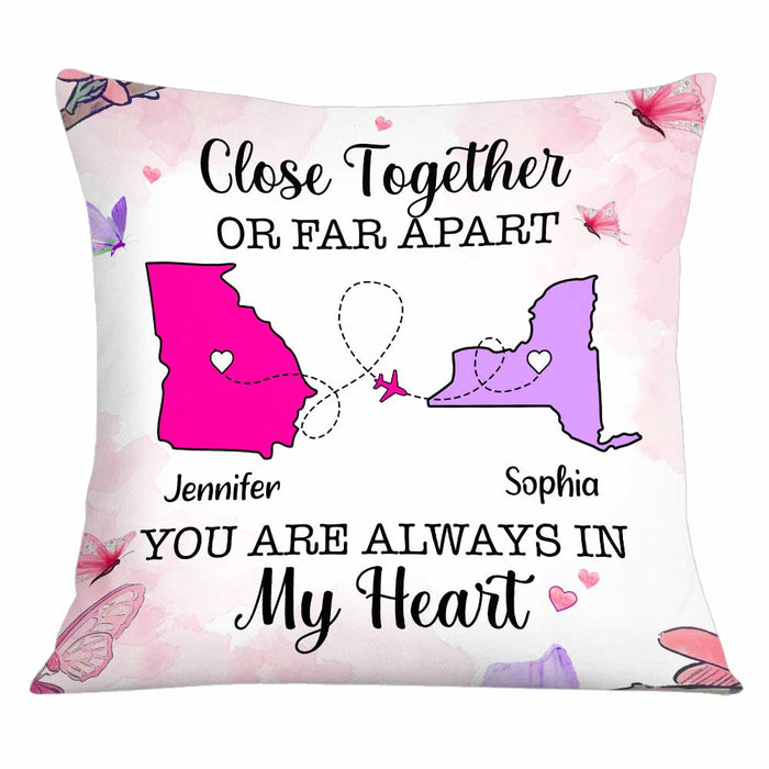 Personalized Long Distance To Daughter Pillow AG83 30O34 1