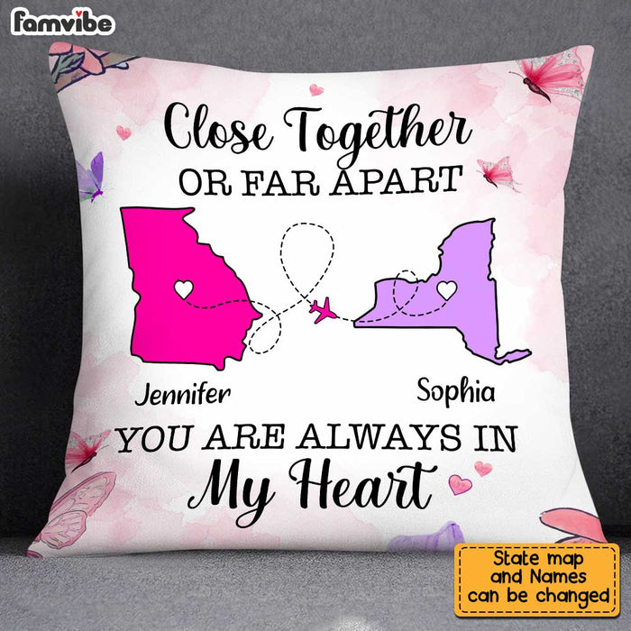 Personalized Long Distance To Daughter Pillow AG83 30O34 1