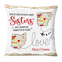 Personalized Long Distance Sister Pillow AG81 23O28 thumb 1