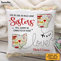 Personalized Long Distance Sister Pillow AG81 23O28 thumb 1