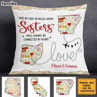 Personalized Long Distance Sister Pillow AG81 23O28 thumb 1