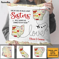 Personalized Long Distance Sister Pillow AG81 23O28 thumb 1