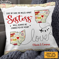 Personalized Long Distance Sister Pillow AG81 23O28 thumb 1