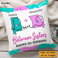 Personalized Long Distance Sister Pillow AG84 23O47 thumb 1