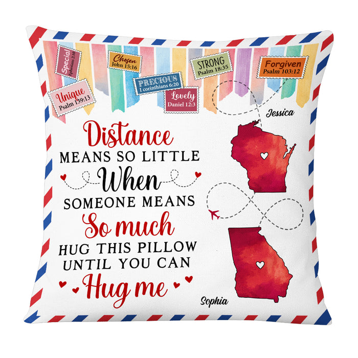 Personalized Daughter Long Distance Pillow AG91 32O53 1