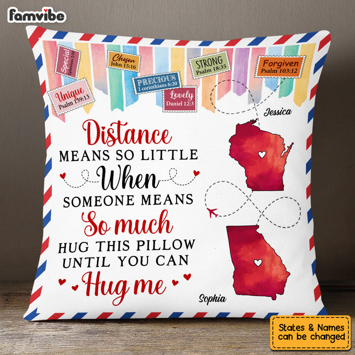 Personalized Daughter Long Distance Pillow AG91 32O53 1