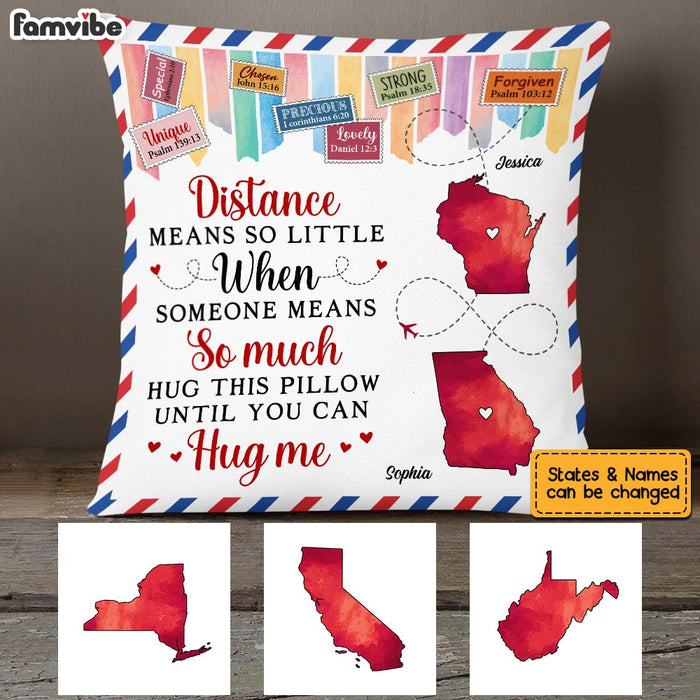 Personalized Daughter Long Distance Pillow AG91 32O53 1