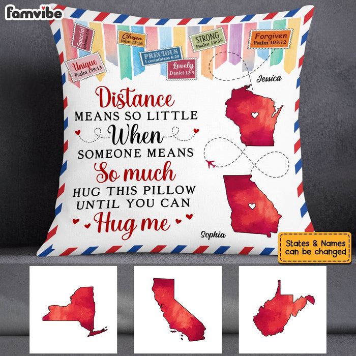 Personalized Daughter Long Distance Pillow AG91 32O53 1