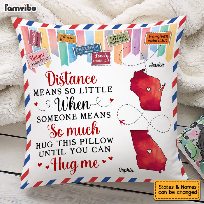 Personalized Daughter Long Distance Pillow AG91 32O53 1