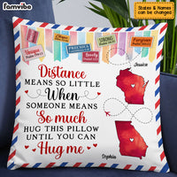Personalized Daughter Long Distance Pillow AG91 32O53 thumb 1