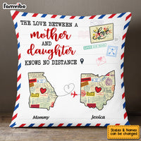 Personalized Mother And Daughter Long Distance Pillow AG94 32O53 thumb 1