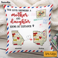 Personalized Mother And Daughter Long Distance Pillow AG94 32O53 thumb 1