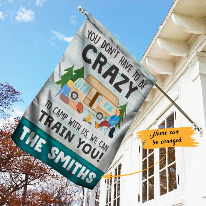 Personalized Camping Garden Flag JN262 85O60 1