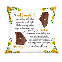 Personalized Daughter Long Distance Pillow AG93 32O34 thumb 1