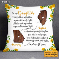 Personalized Daughter Long Distance Pillow AG93 32O34 thumb 1