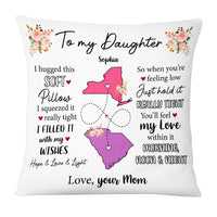 Personalized Long Distance Daughter Hug This Pillow AG92 30O53 thumb 1
