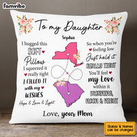 Personalized Long Distance Daughter Hug This Pillow AG92 30O53 thumb 1
