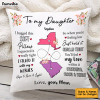 Personalized Long Distance Daughter Hug This Pillow AG92 30O53 thumb 1