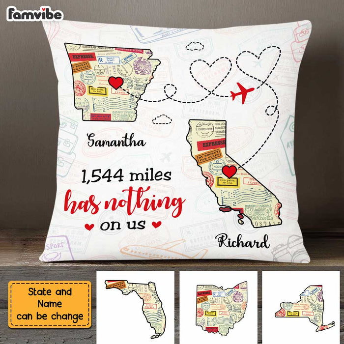 Personalized Long Distance Couple Pillow AG91 23O47 1