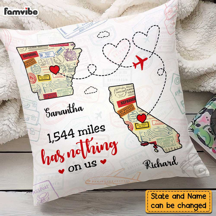 Personalized Long Distance Couple Pillow AG91 23O47 1
