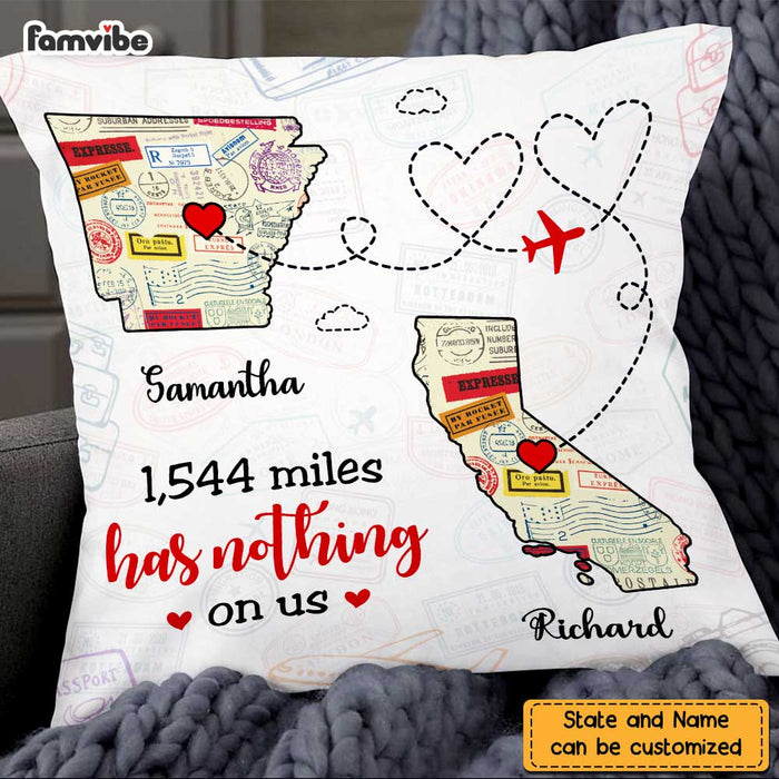 Personalized Long Distance Couple Pillow AG91 23O47 1