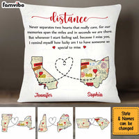Personalized Long Distance Couple Pillow AG121 23O34 thumb 1