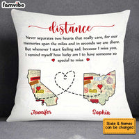 Personalized Long Distance Couple Pillow AG121 23O34 thumb 1