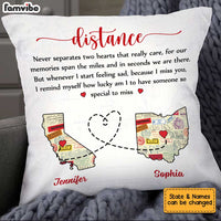 Personalized Long Distance Couple Pillow AG121 23O34 thumb 1