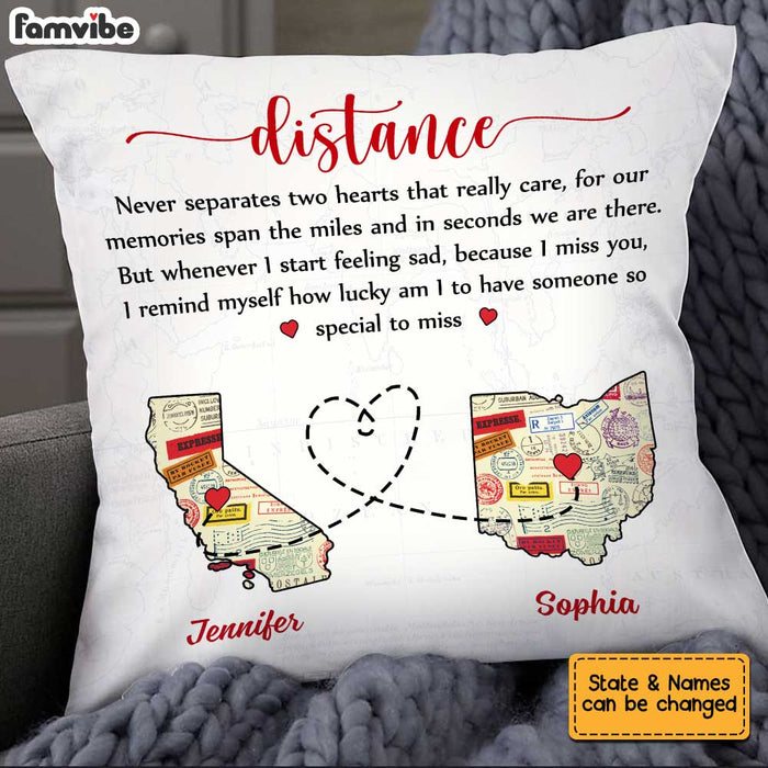 Personalized Long Distance Couple Pillow AG121 23O34 1