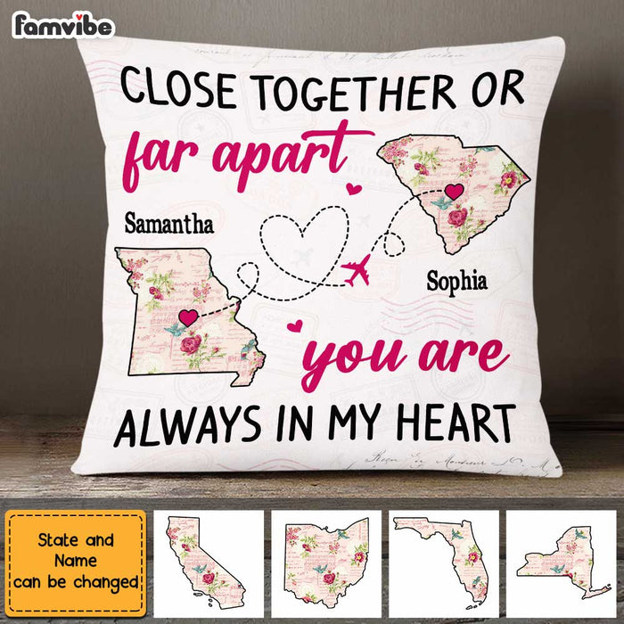 Personalized Mother And Daughter Long Distance Pillow AG114 32O47 1