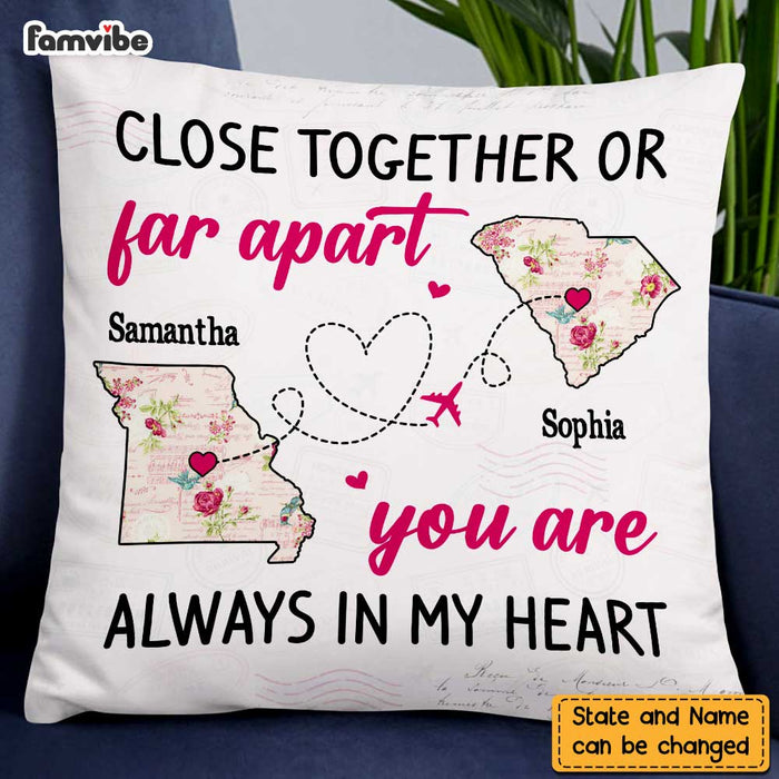 Personalized Mother And Daughter Long Distance Pillow AG114 32O47 1