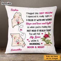 Personalized Daughter Long Distance Pillow AG102 85O47 thumb 1