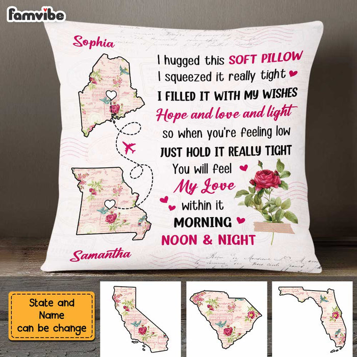 Personalized Daughter Long Distance Pillow AG102 85O47 1